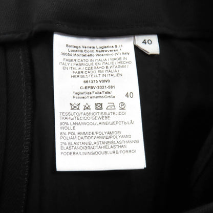Bottega Veneta Center Crease Flare Pants Wool Black 40 — view 8