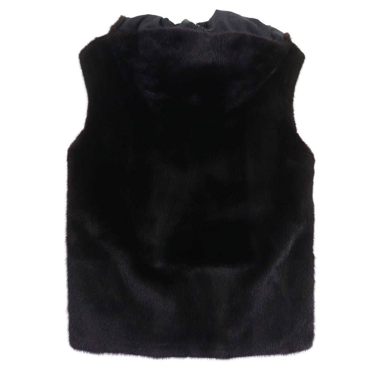 Fendi Mink Lambskin Cashmere 100% FF Logo Reversible Vest 46 — view 5