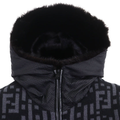 Fendi Mink Lambskin Cashmere 100% FF Logo Reversible Vest 46 — view 4
