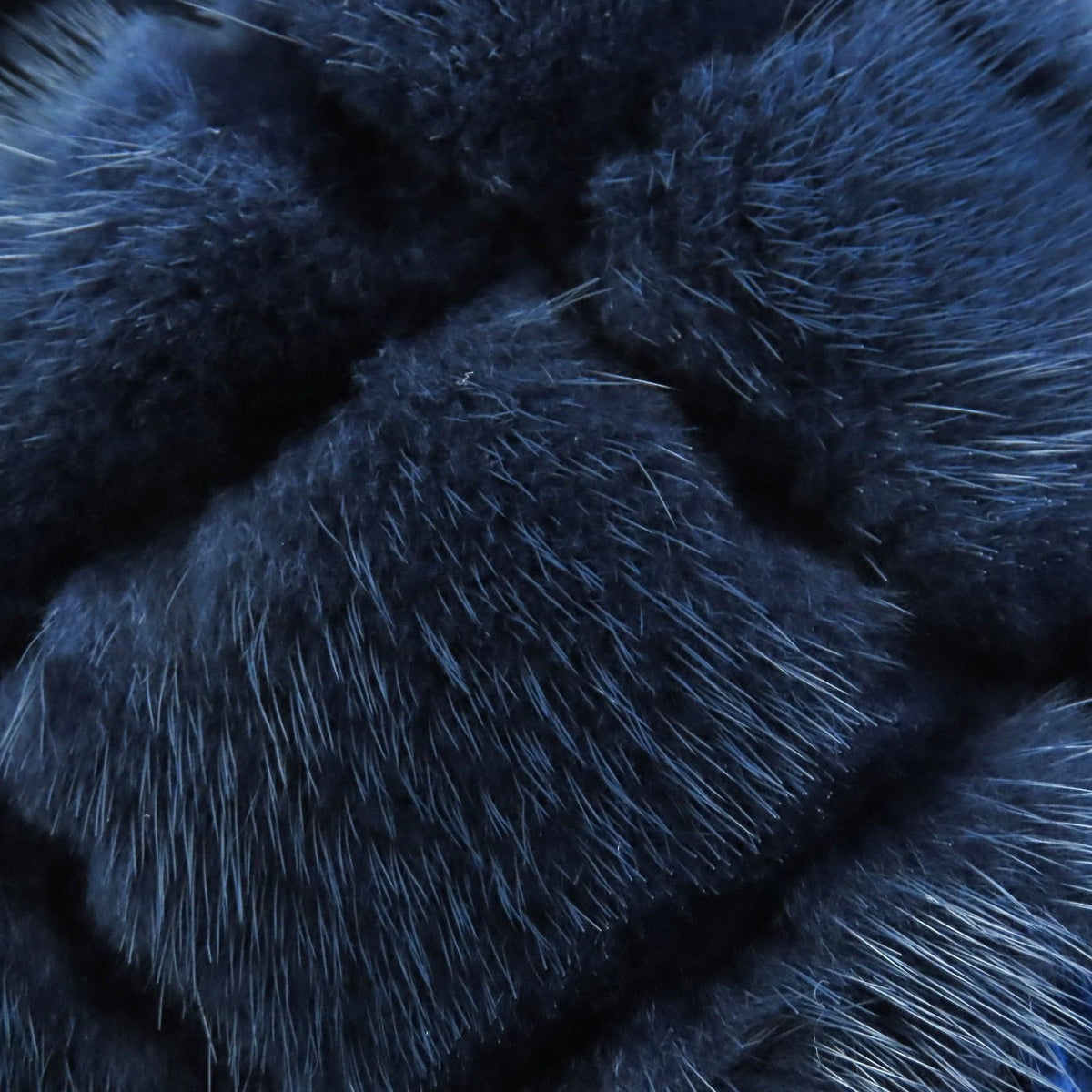 Fendi Wool Silk Mink Logo Button Double Breasted Long Coat Navy 38 — view 7