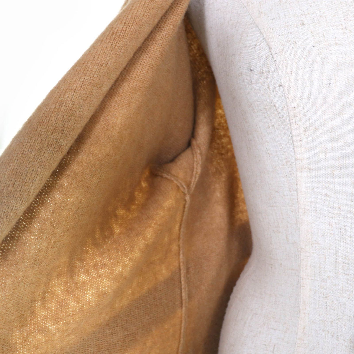 Max Mara Wool Camel Belt with Fringe Knit Coat Cardigan — view 5