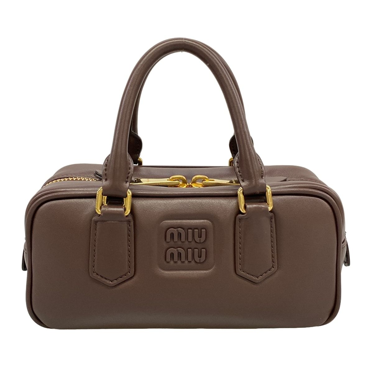 Miu Miu Handbag Arcadi Brown Leather