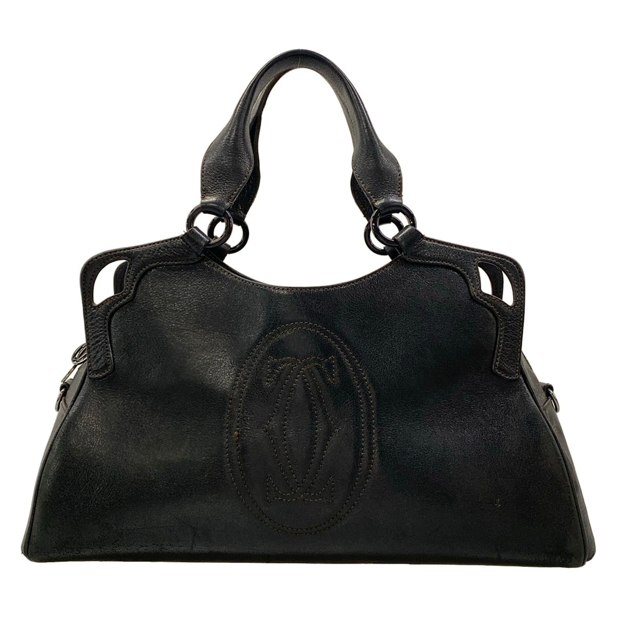 Cartier Handbag Marcello Black Leather