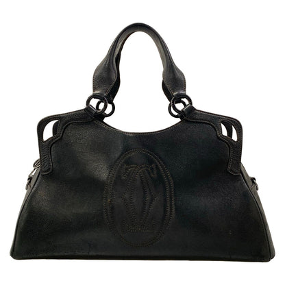Cartier Handbag Marcello Black Leather