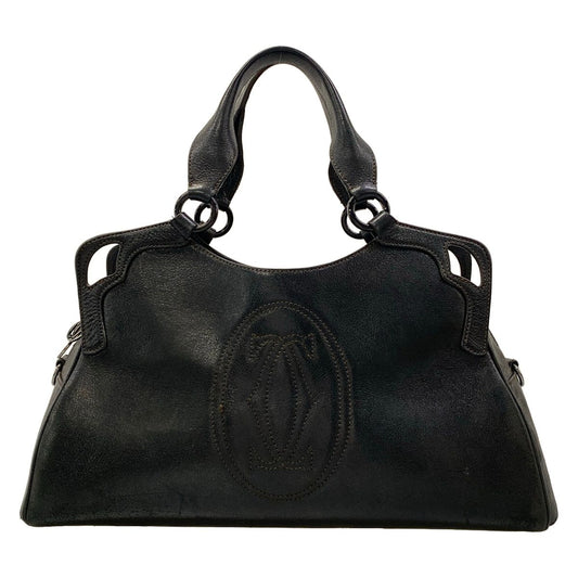 Cartier Handbag Marcello Black Leather