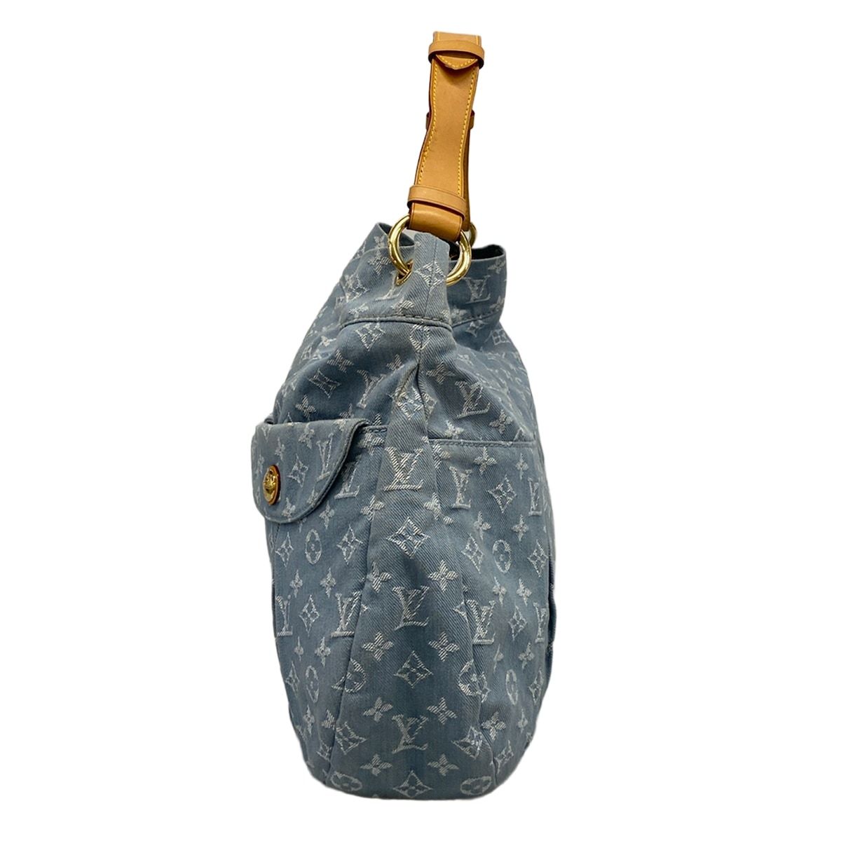 Louis Vuitton Shoulder Bag Monogram Denim GM Blue Clair — view 4