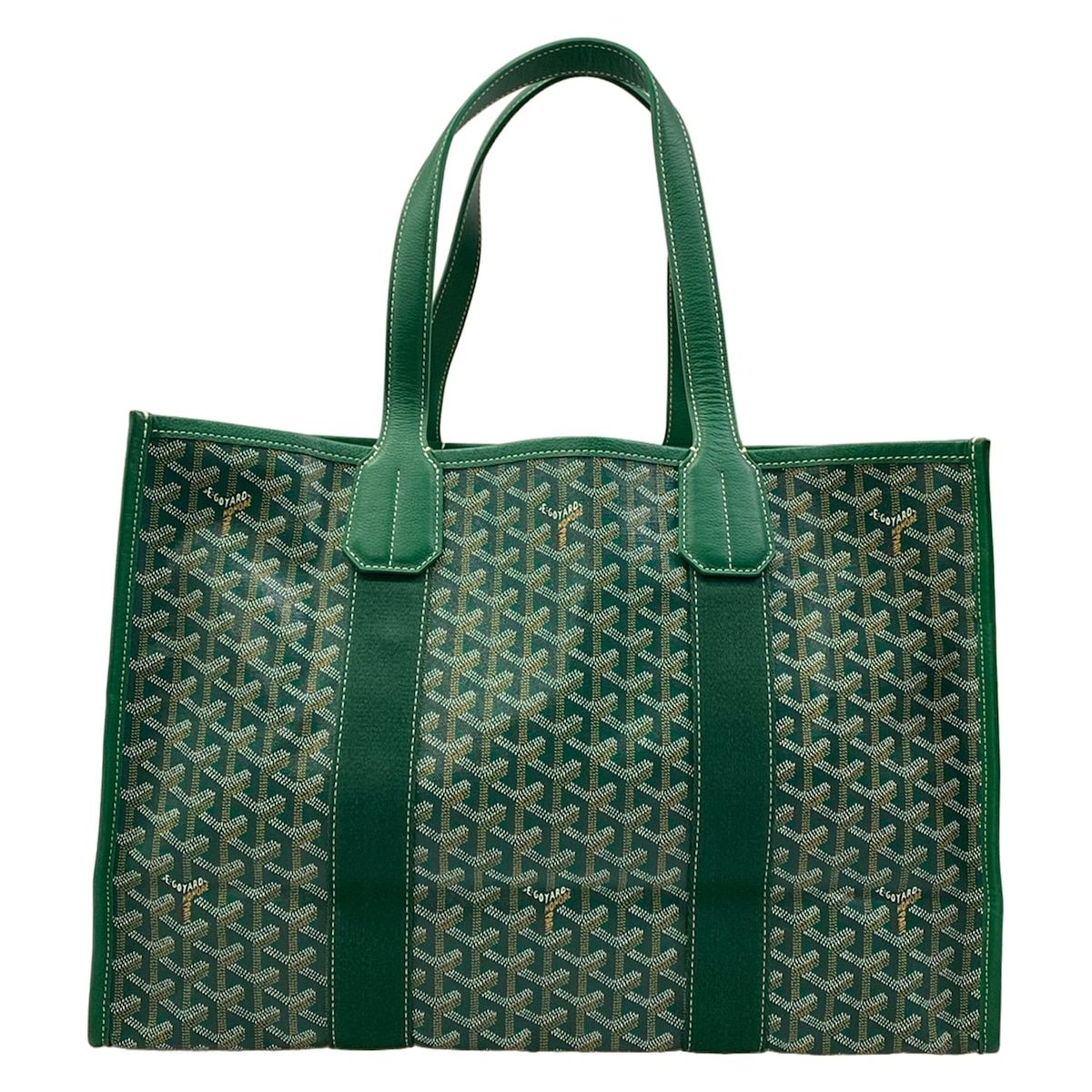 Goyard Tote Bag Villette Green Leather — view 3