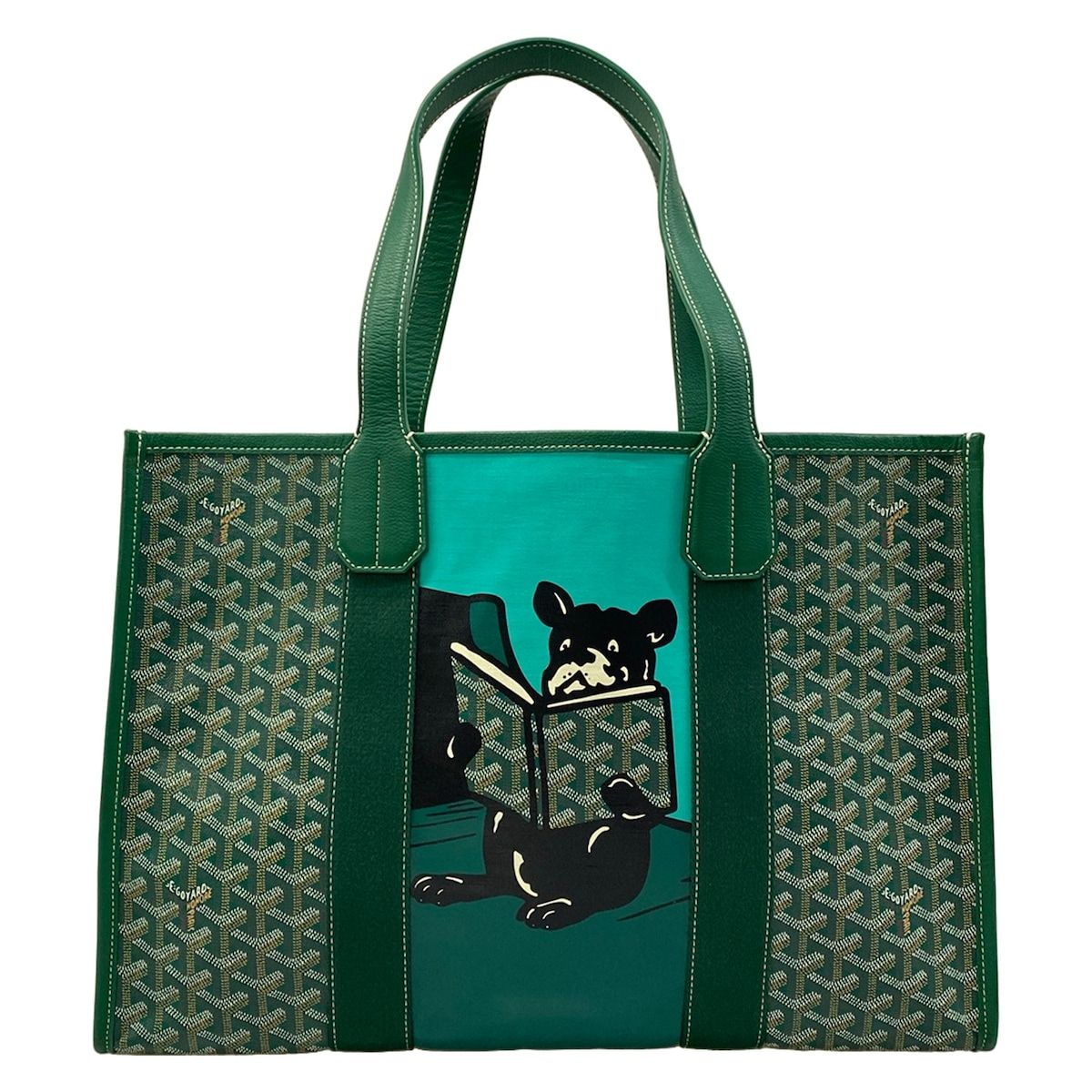 Goyard Tote Bag Villette Green Leather