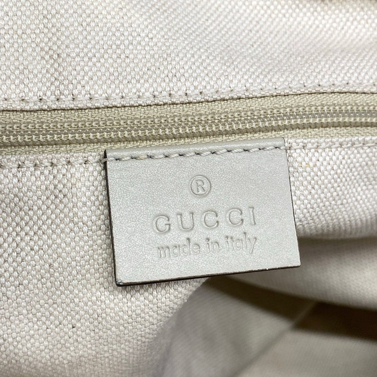 Gucci Tote Bag Sukey Beige Dark Brown Ivory Leather — view 7