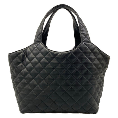 Saint Laurent Paris Tote Bag Icare Black Quilted Leather — view 3