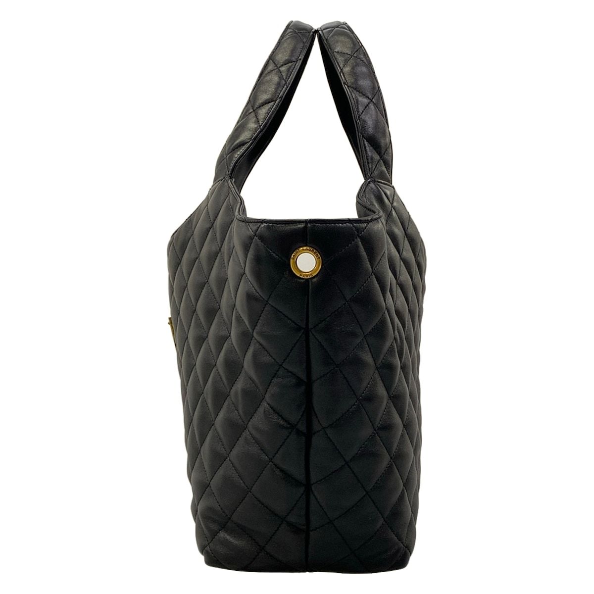 Saint Laurent Paris Tote Bag Icare Black Quilted Leather — view 4