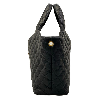 Saint Laurent Paris Tote Bag Icare Black Quilted Leather — view 4