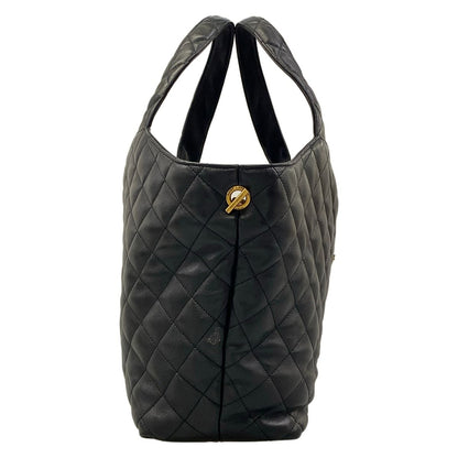 Saint Laurent Paris Tote Bag Icare Black Quilted Leather — view 2