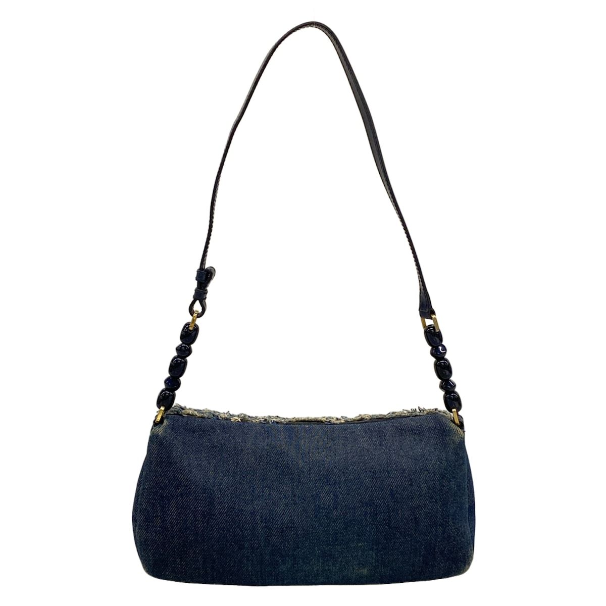 Dior Shoulder Bag Malice Pearl Navy Leather — view 3