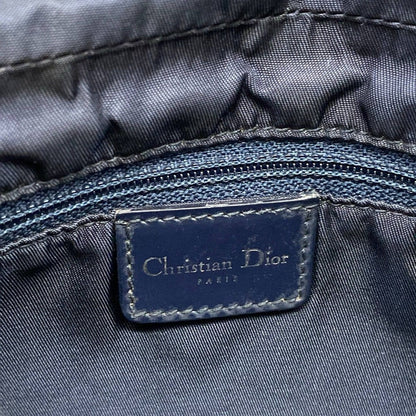 Dior Shoulder Bag Malice Pearl Navy Leather — view 8