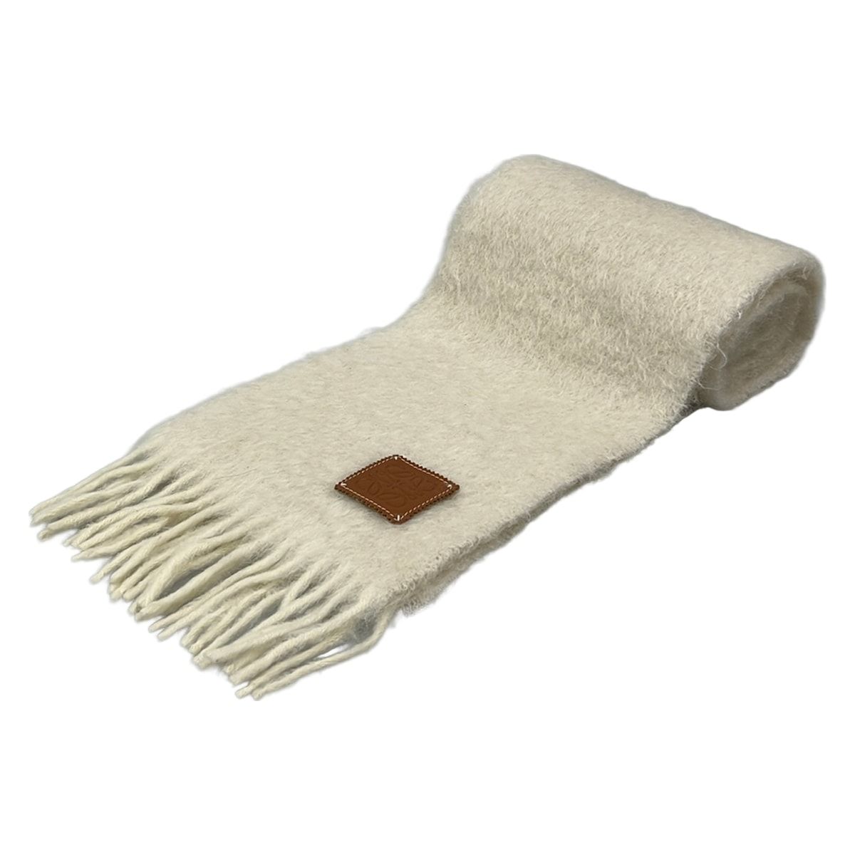 Loewe Scarf Ivory Wool