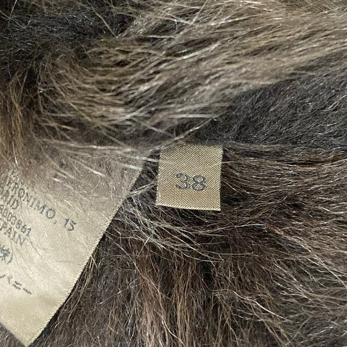 Loewe Coat M Dark Brown Sheep Leather Fur Winter 38 — view 5