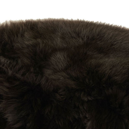 Loewe Coat M Dark Brown Sheep Leather Fur Winter 38 — view 8