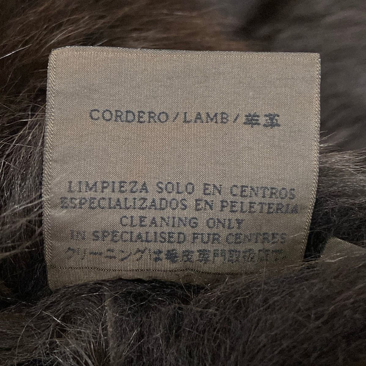 Loewe Coat M Dark Brown Sheep Leather Fur Winter 38 — view 4