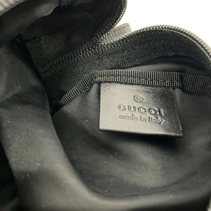 Gucci Pouch GG Pattern Black Leather — view 5