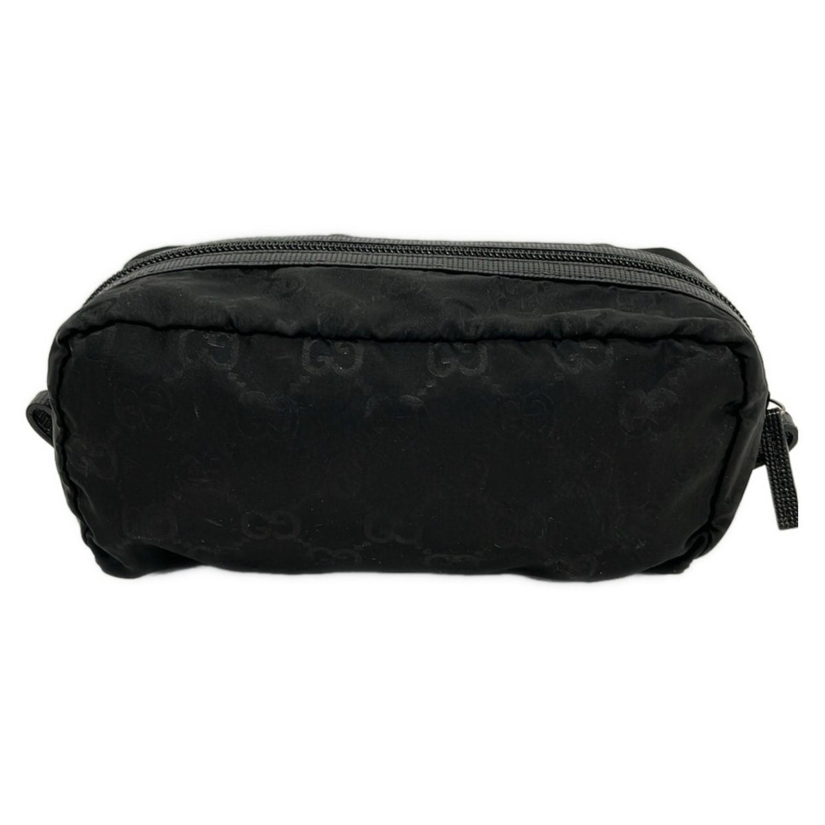 Gucci Pouch GG Pattern Black Leather — view 2