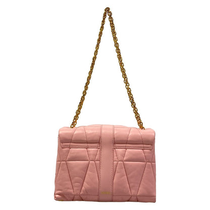 Versace Shoulder Bag Cleo Pink Chain Leather — view 3