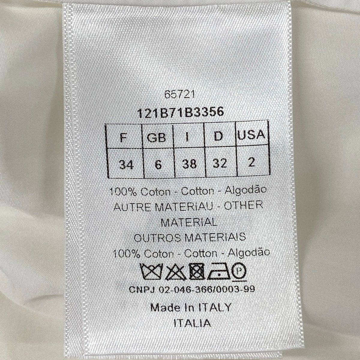 Dior Dress I Ivory Cotton 38 — view 6