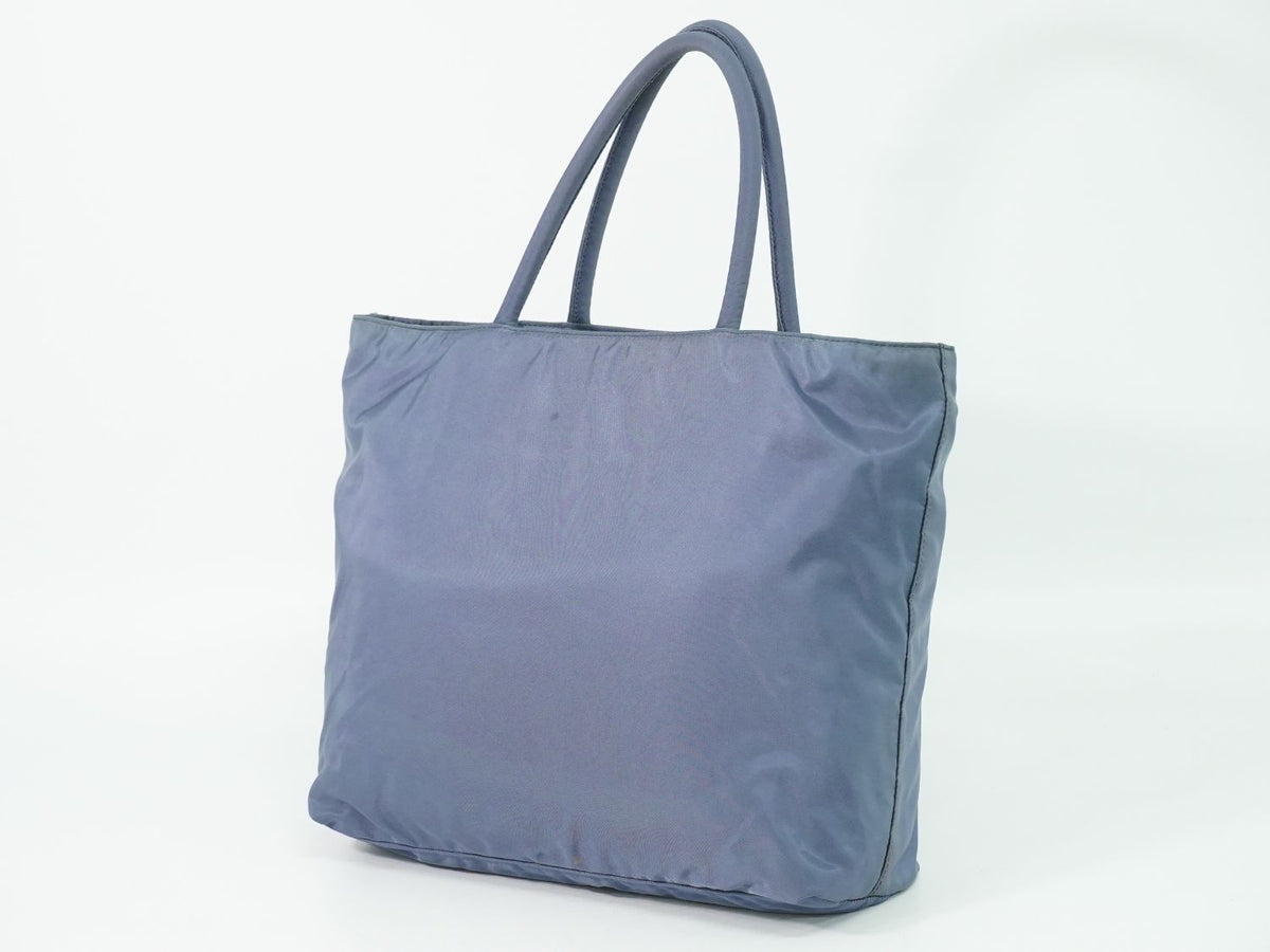 Prada Nylon Tote Bag Light Blue — view 2