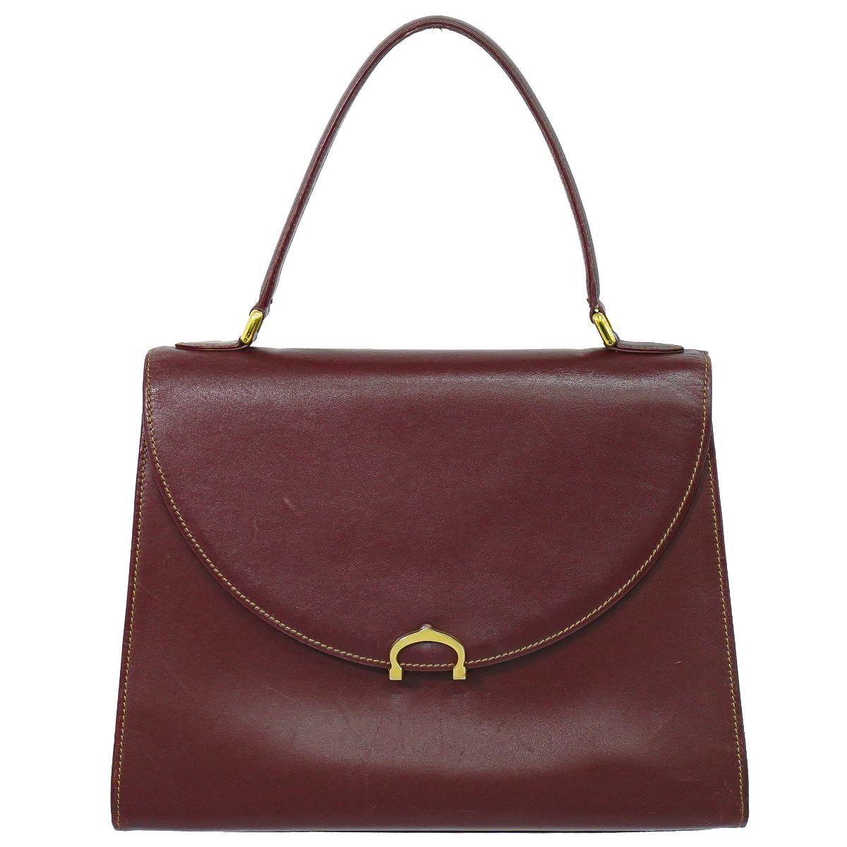 Cartier Must Line Handbag Leather Bordeaux Bag