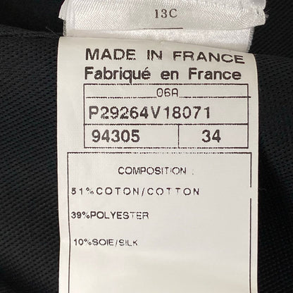 Chanel Jacket S Black Cotton 34 — view 4