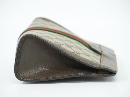 Gucci Vintage Sherry Line GG Supreme Clutch Beige — view 4