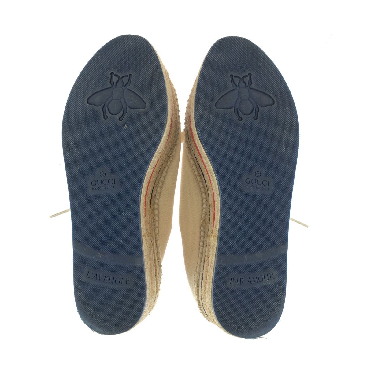 Gucci Sherry Line Platform Espadrilles Ivory Canvas Sneakers — view 4