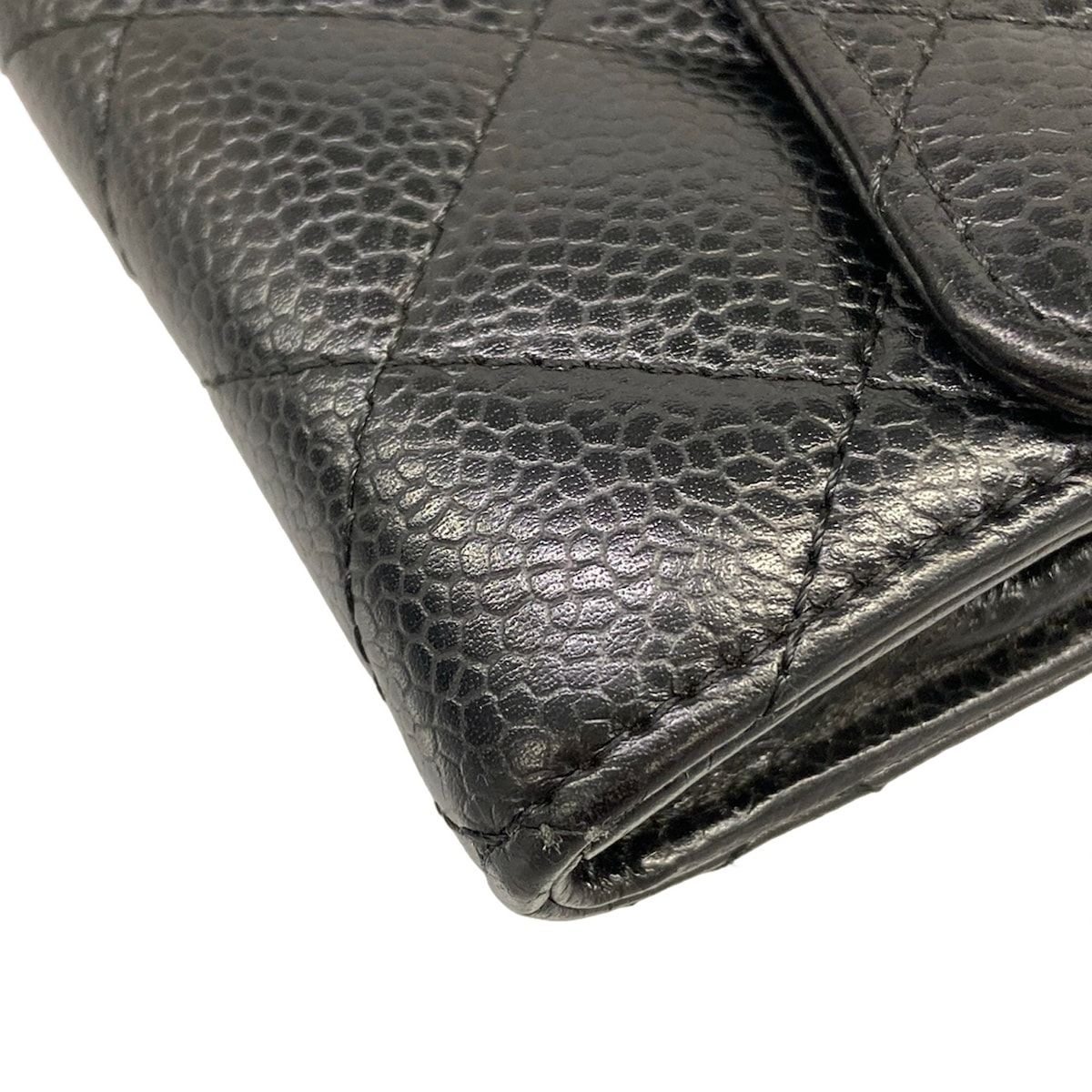 Chanel Wallet Quilted Black Gold — view 8