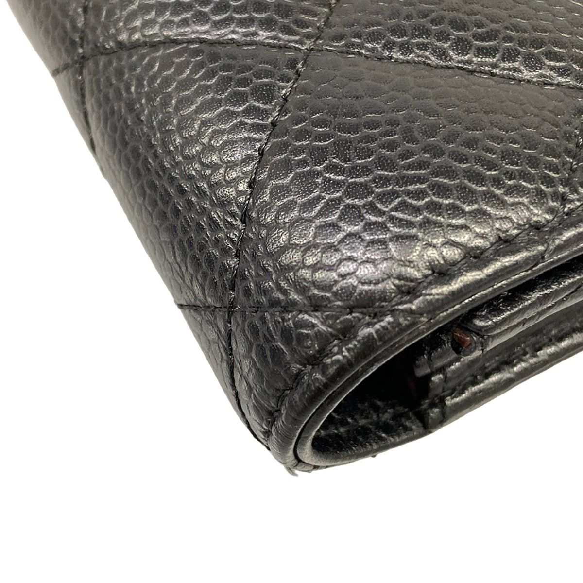Chanel Wallet Quilted Black Gold — view 7