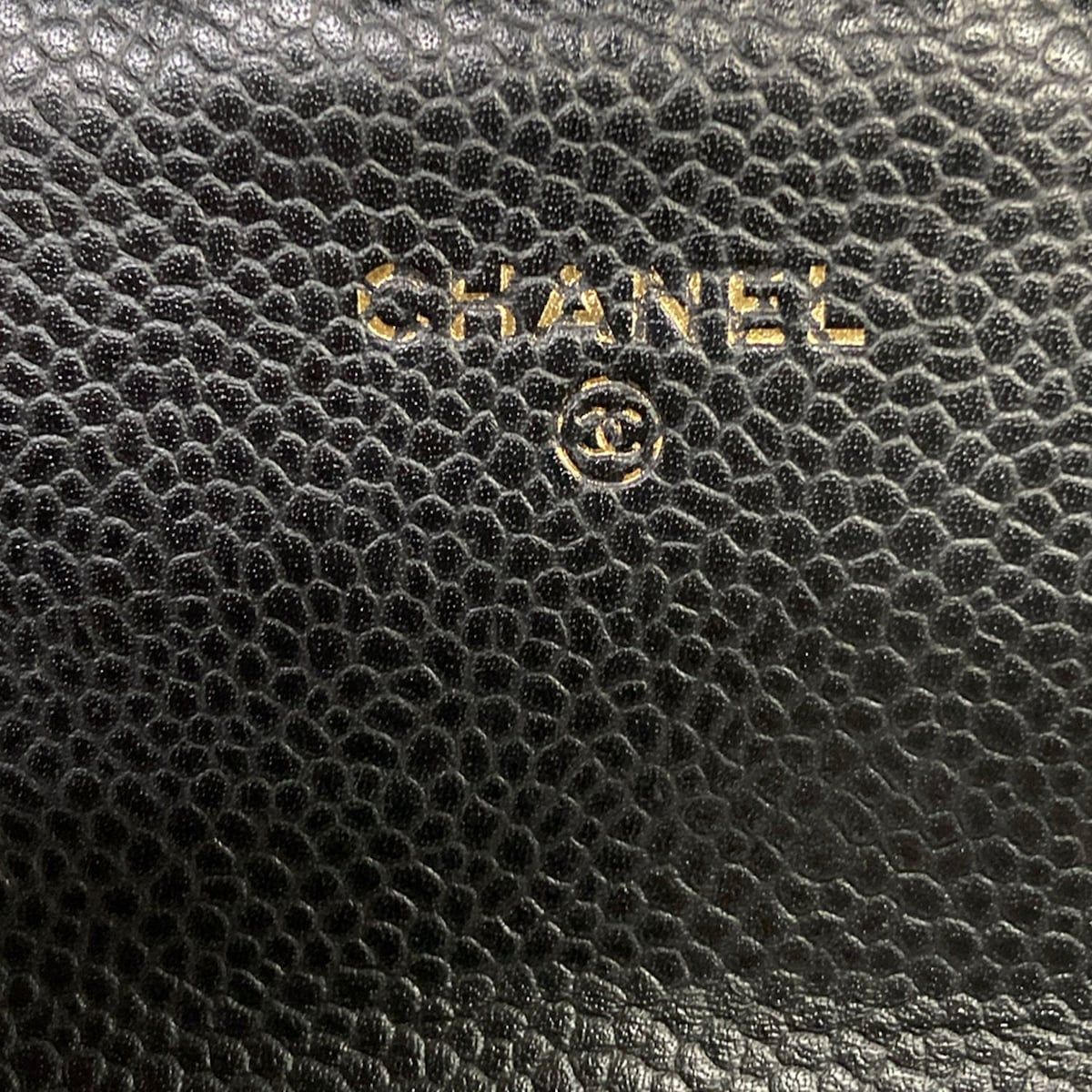 Chanel Wallet Quilted Black Gold — view 6