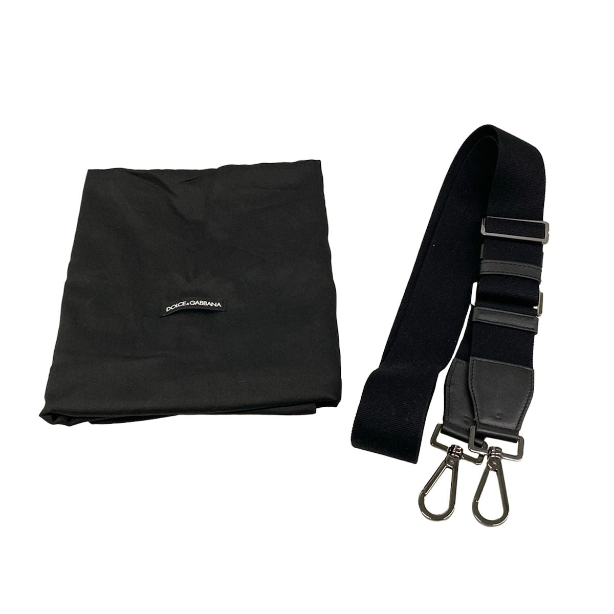 Dolce & Gabbana Tote Bag Navy Black Leather — view 8