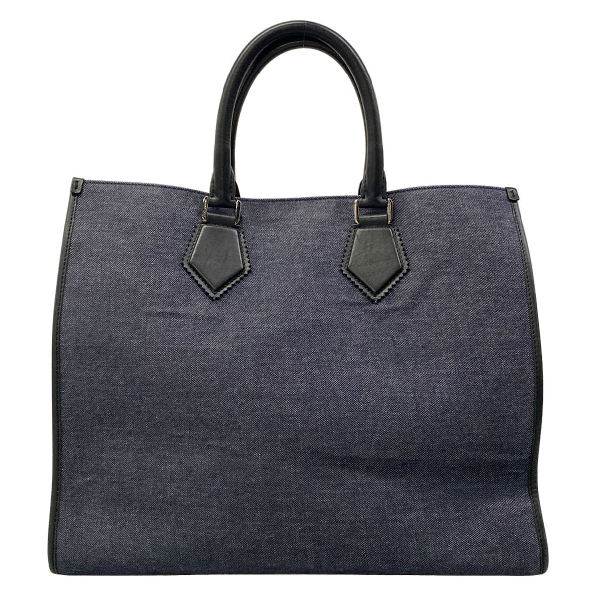 Dolce & Gabbana Tote Bag Navy Black Leather — view 3