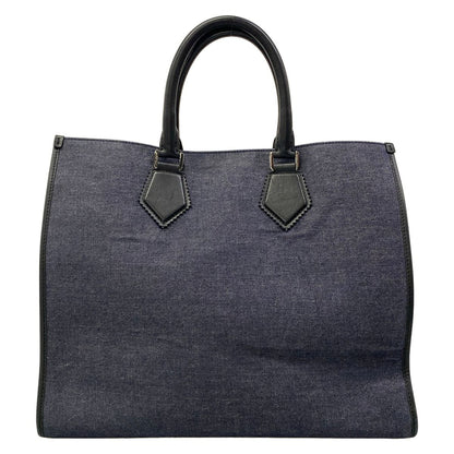 Dolce & Gabbana Tote Bag Navy Black Leather — view 3