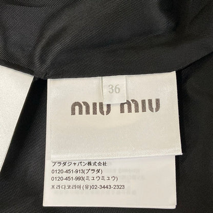 Miu Miu Jacket S Black White Wool 36 — view 5