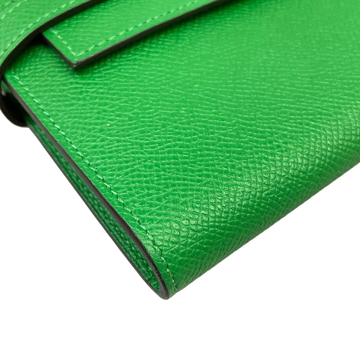 Hermes Wallet Kelly Long Bamboo Gold — view 6