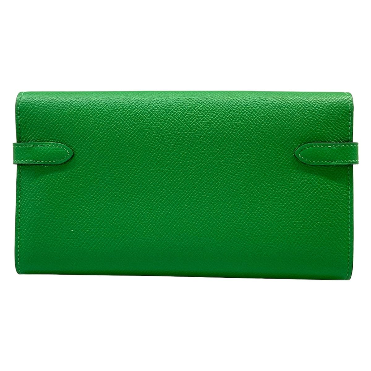 Hermes Wallet Kelly Long Bamboo Gold — view 2