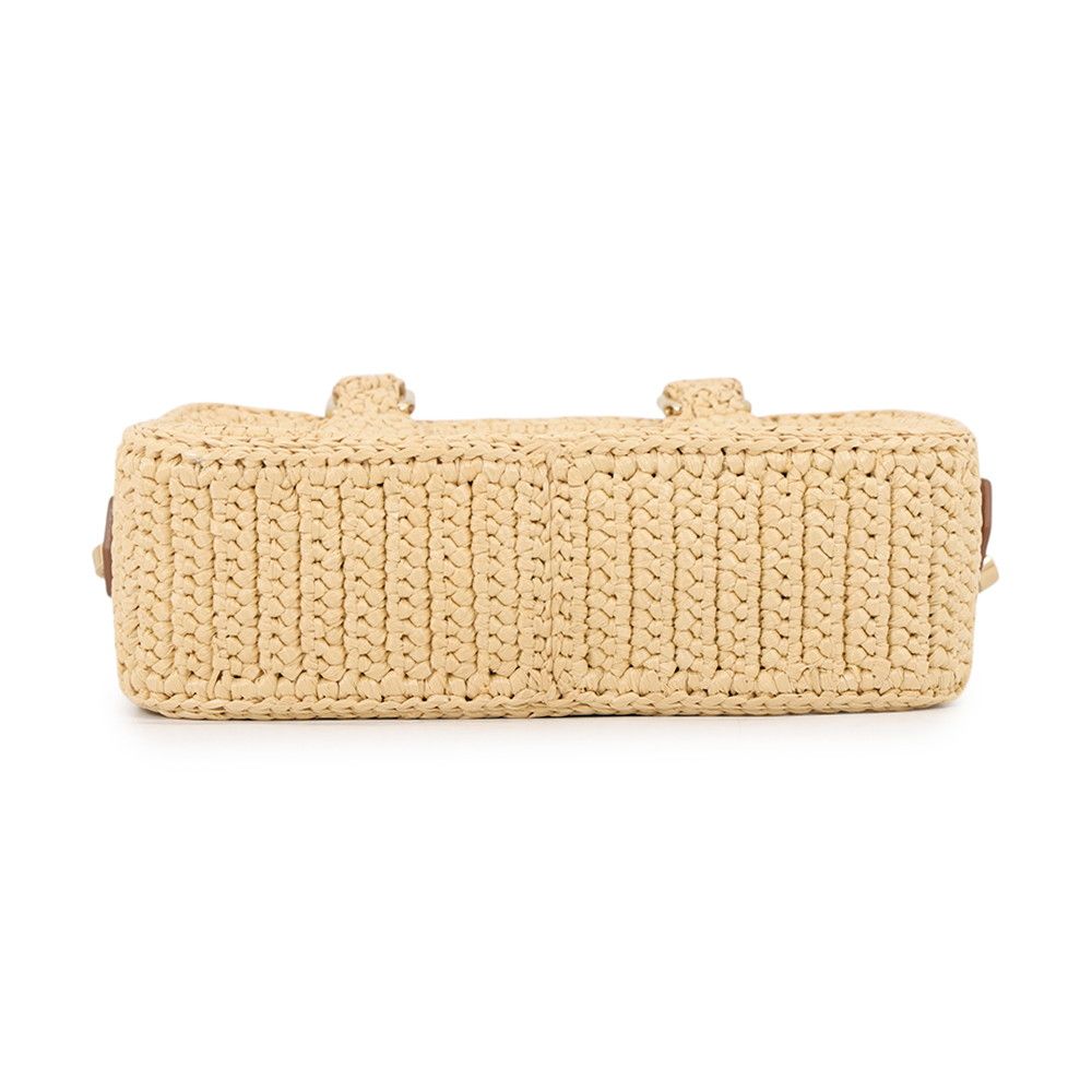 Miu Miu Arcadi Clochette Raffia 2-Way Shoulder Bag — view 3