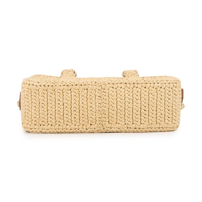 Miu Miu Arcadi Clochette Raffia 2-Way Shoulder Bag — view 3
