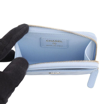 Chanel Coin Purse Quilted CC Logo Caviar Leather Fragment Case — view 4
