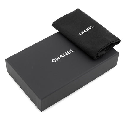 Chanel Pouch Classic Small Zip Quilted CC Logo Caviar Leather — view 6