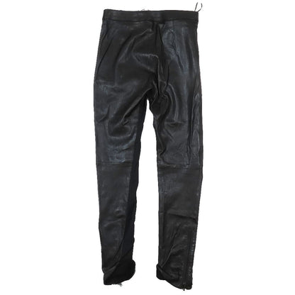 Louis Vuitton Lambskin Slim Pants Contrast Racing Hem Zip Black 38 — view 2