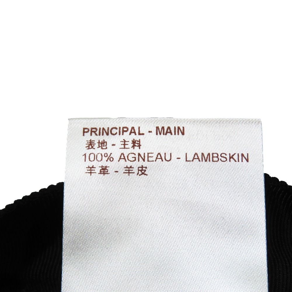 Louis Vuitton Lambskin Slim Pants Contrast Racing Hem Zip Black 38 — view 8