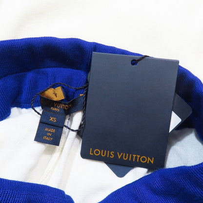 Louis Vuitton Cashmere Wool Knit Jogger Pants Monogram Drawstring White Blue XS — view 5