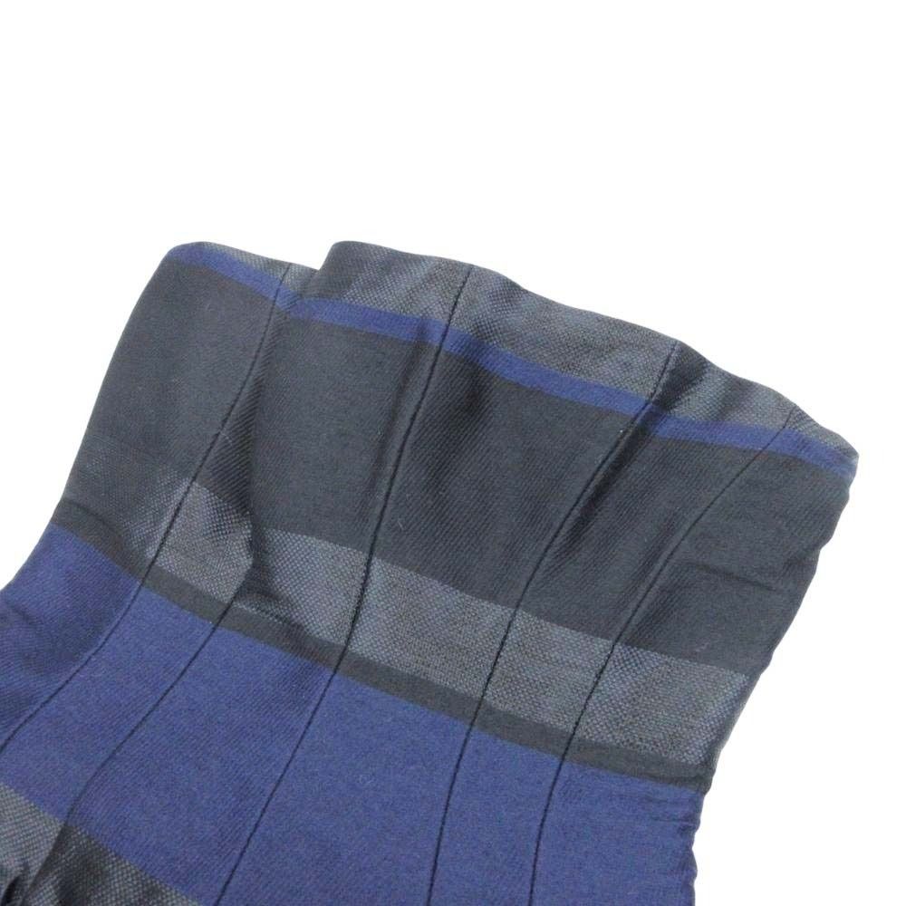 Dior Bare Top Dress Random Border Knee-Length Navy Black 36 — view 3