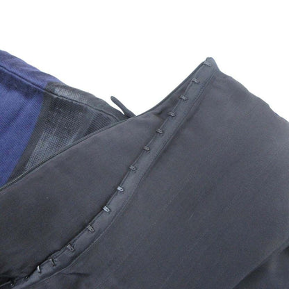 Dior Bare Top Dress Random Border Knee-Length Navy Black 36 — view 6